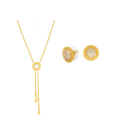 NECKLACE AND EARRING ROUND