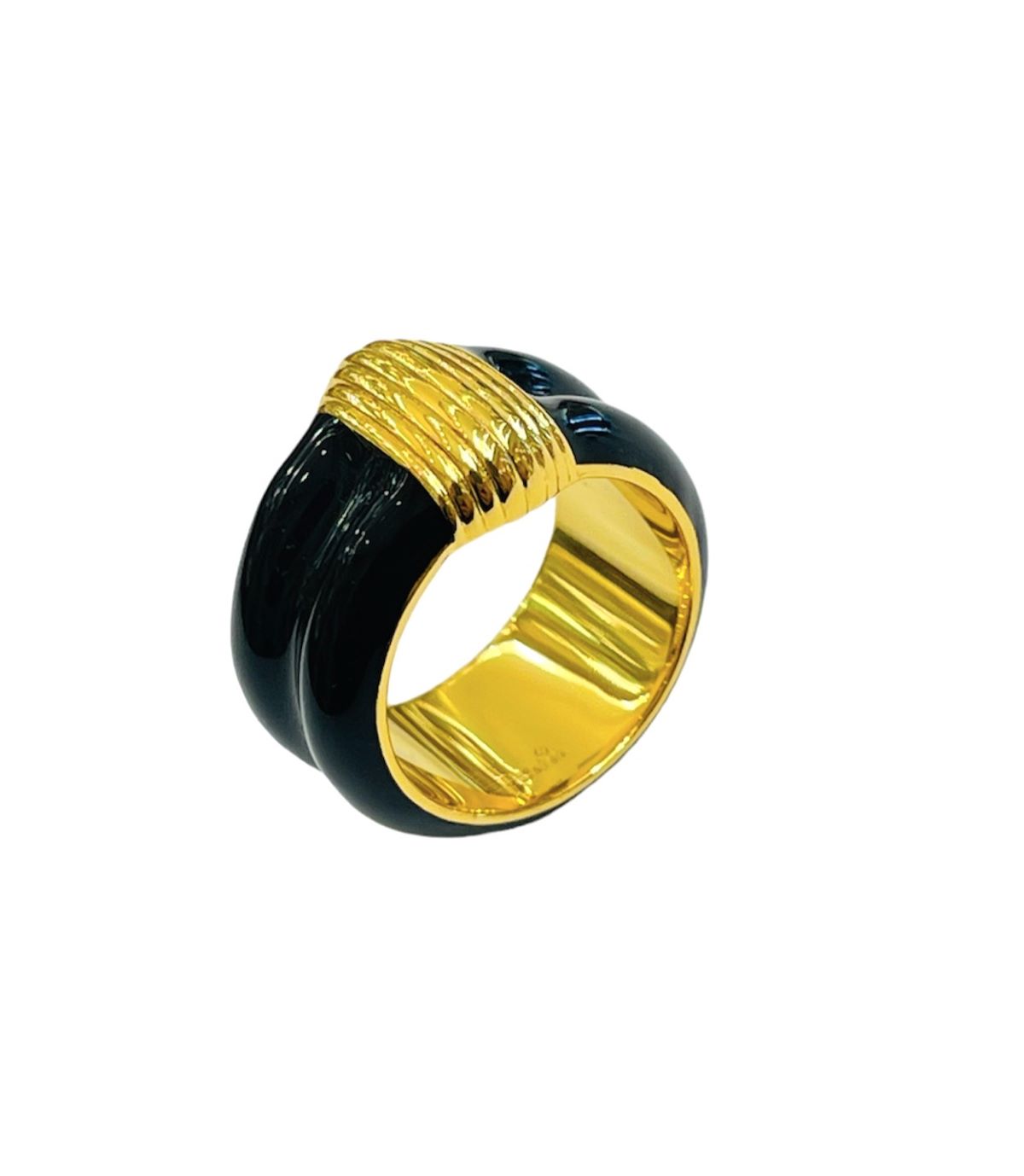 RING THICK PAINTED BLACK