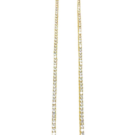 TENNIS ZIRCON NECKLACE GOLD PLATED