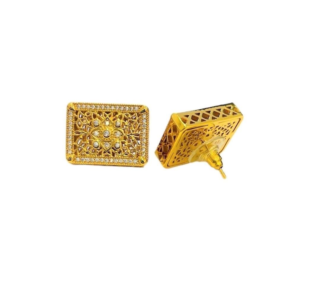 EARRING GOLD CALIGRAPHY