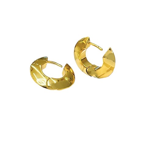 EARRING PLAIN THICK GOLD