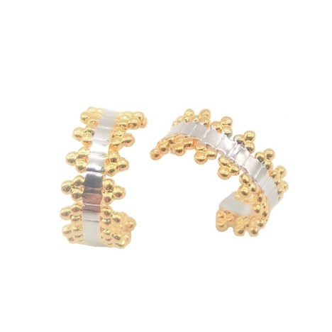 EARRING GOLD WITH SILVER