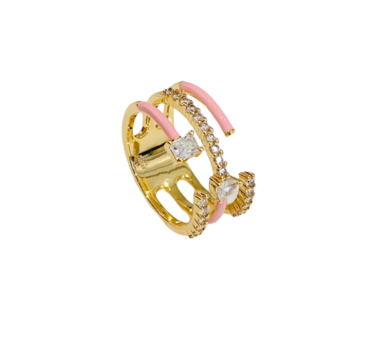 RING 3LINES PINK