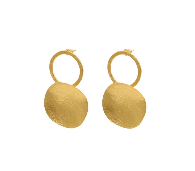 EARRING BRASS TWO CIRCLE